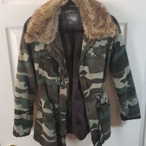 Camo Fur Coat